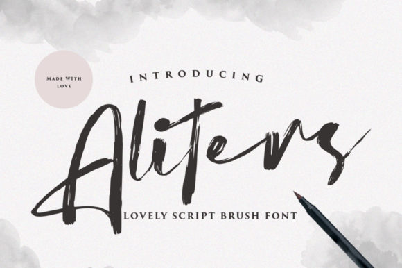 Aliters: A Handwritten Font for Stunning Brand Visuals