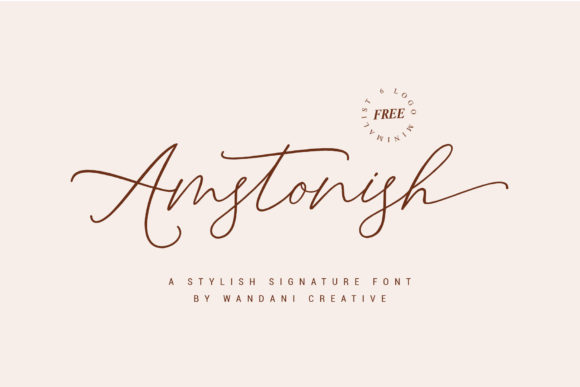 Amstonish: Elevate Your Brand with This Elegant Font