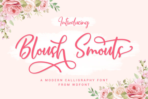 Bloush Smouts: A Handwritten Font for Elegant Campaigns