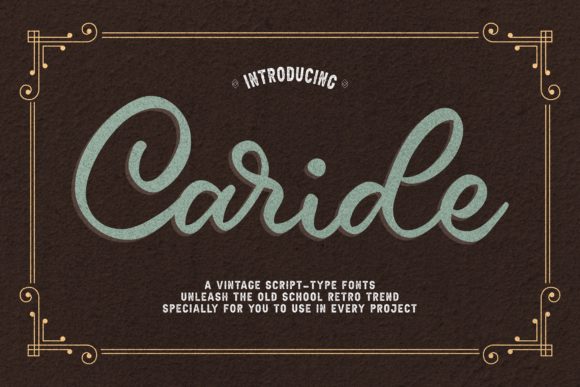 Caride: A Premium Handwritten Font for Elegant Campaigns