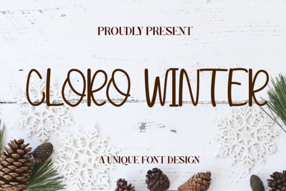 Cloro Winter: A Charming Handwritten Font for Creative Projects