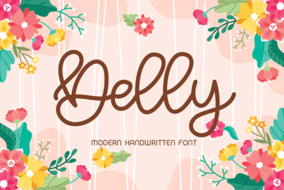 Discover Delly: A Handwritten Font for Elegant Web Design
