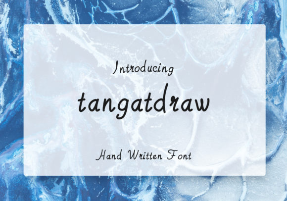 Discover Tangatdraw: A Handwritten Font for Elegant Web Design