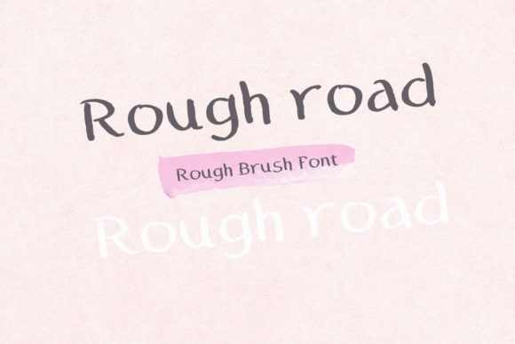 Discover the Charm of Rough Road: A Handwritten Font for Web Design