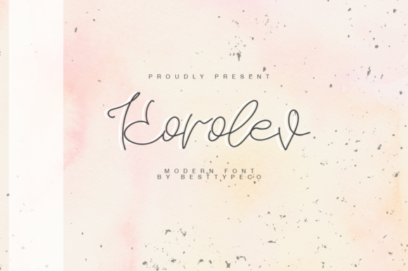 Discover the Elegance of Korolev: A Handwritten Font for Makers