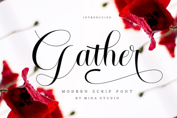 Elegant and Flowing: Gather, the Perfect Handwritten Font for Web Design