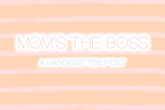 Elevate Your Editorial Design with Mom s the Boss Font