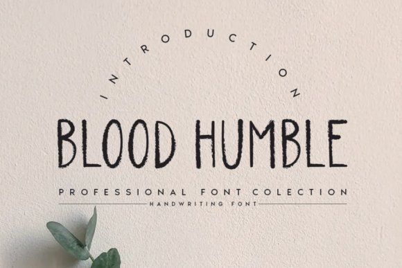 Enhance Your Craft with Blood Humble Font