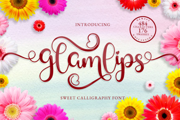 Glamlips: A Handwritten Font for Elegant Web Design