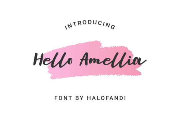 Hello Amellia: A Handwritten Font for Elegant Web Design