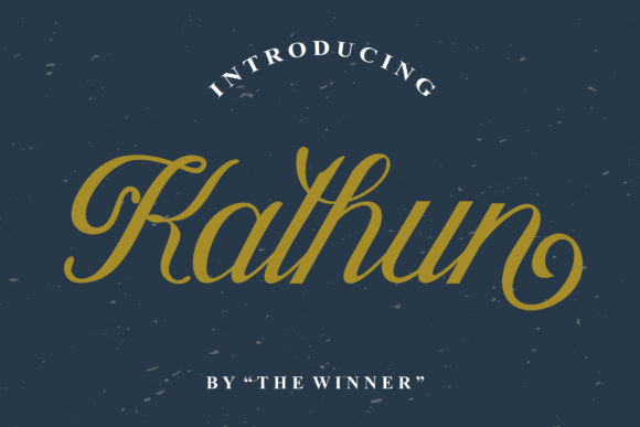 Kathun: A Premium Script Font for Editorial Design