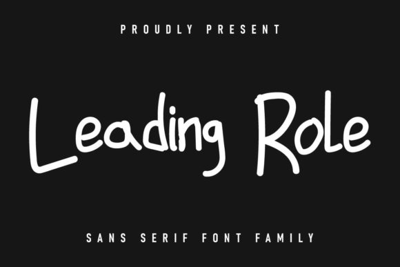 Leading Role: A Handwritten Font for Authentic Branding