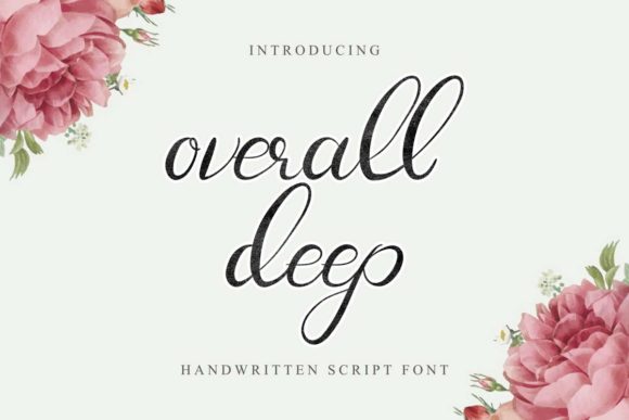 Overall Deep: A Handwritten Font for Elegant Campaigns
