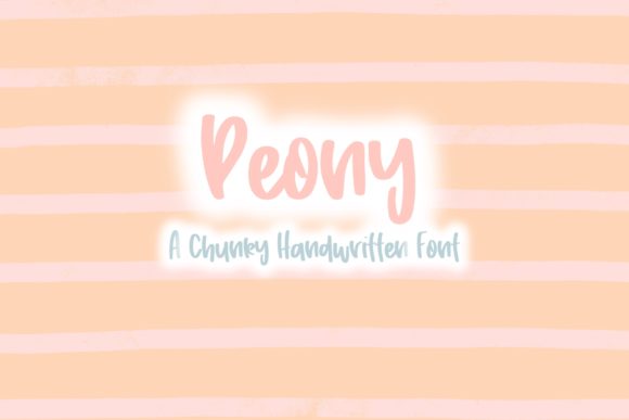 Peony: A Joyful Handwritten Font for Creative Designs