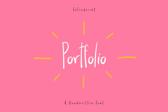 Portfolio: A Handwritten Font for Elegant Editorial Design
