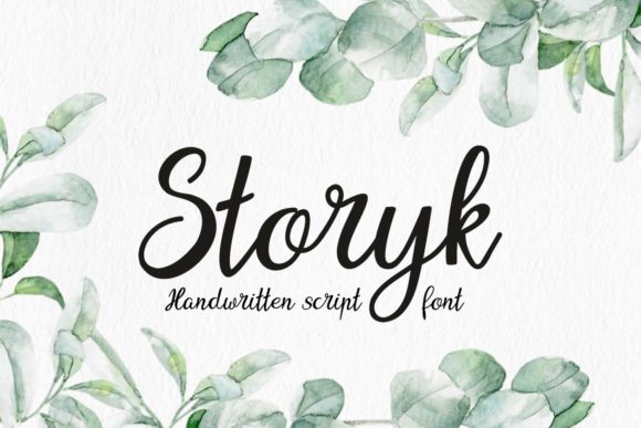 Storyk: A Handwritten Font for Elegant Editorial Design