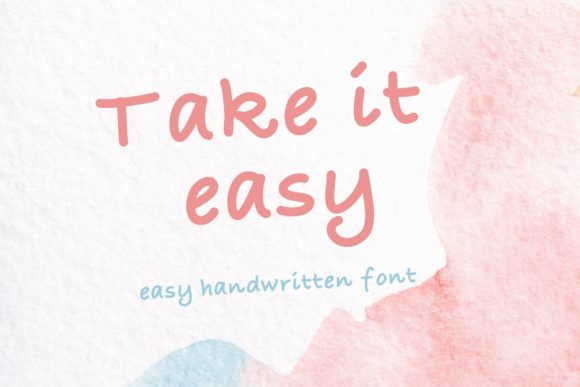 Take It Easy: A Handwritten Font for Web Design