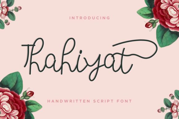 Thahiyat: An Elegant Handwritten Font for Branding