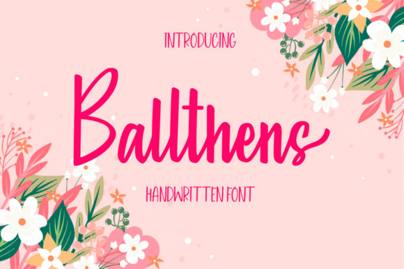 Transform Your Brand with Ballthens: A Premium Script Font
