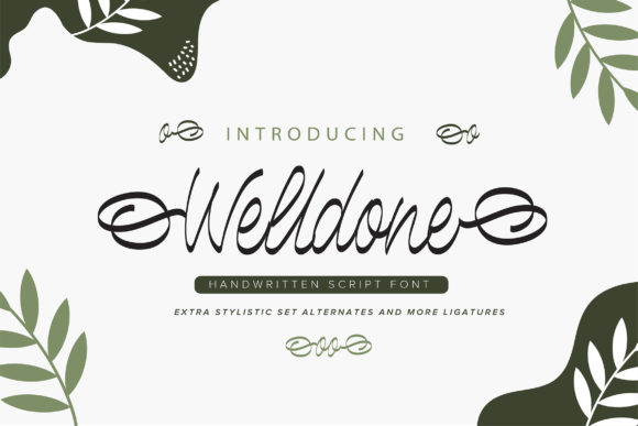 Welldone: The Elegant Handwritten Font for Your Brand